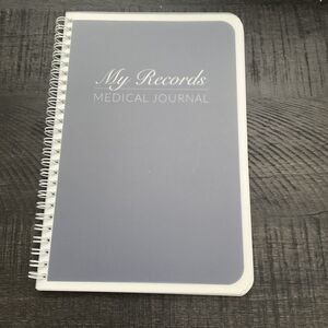 Book Factory Gray Personal Medical Journal Spiral Brand New
